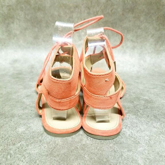 Charlotte Russe Womens Ariel Size 6 Pink Ankle Strap D'Orsay Pointed Toe Flats - Picture 7 of 10